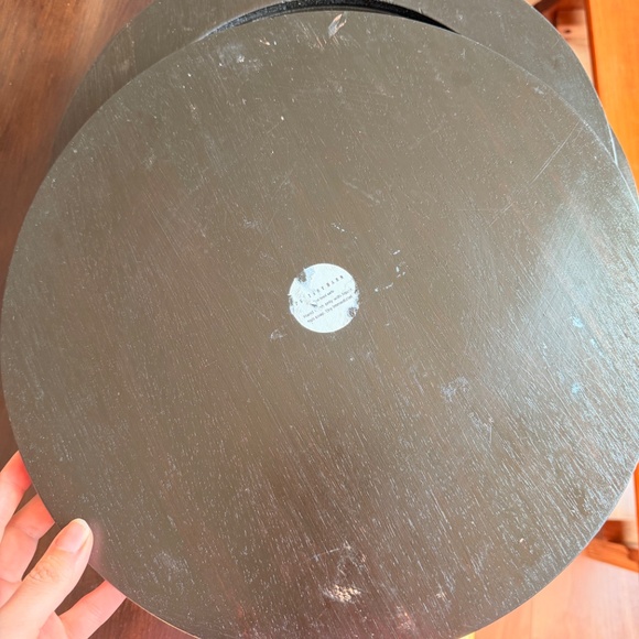 4 wooden pottery barn chargers - Picture 2 of 16